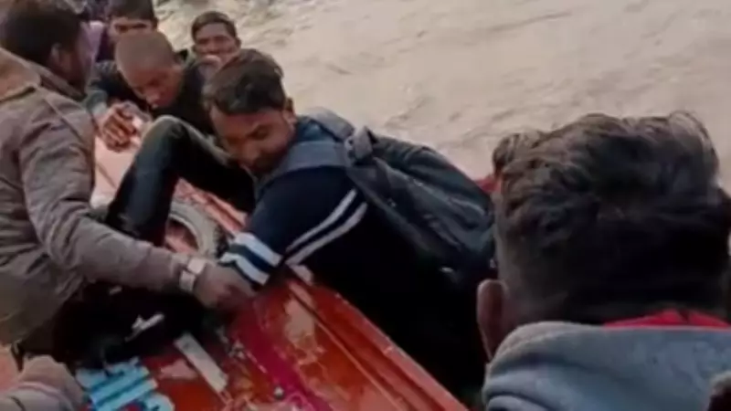 Over 15 People Escape Tragedy as Overloaded Boat Capsizes in Mahisagar River