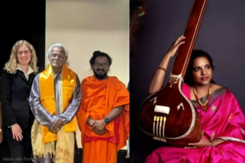 Padma Shri Santoor Maestro Pandit Tarun Bhattacharya Honored in Hollywood Cultural Event