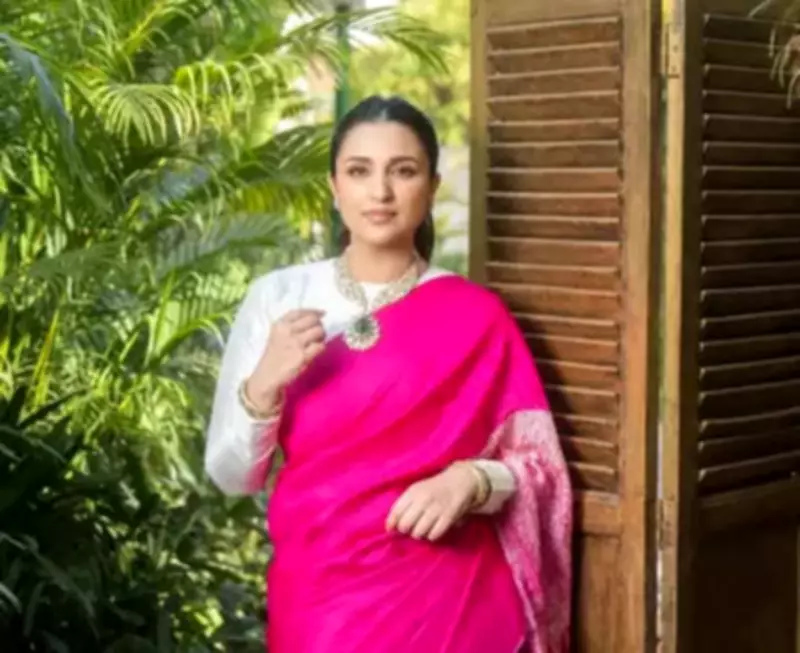 Parineeti Chopra Stuns in Pink Saree, Shares Heartwarming Family Moments