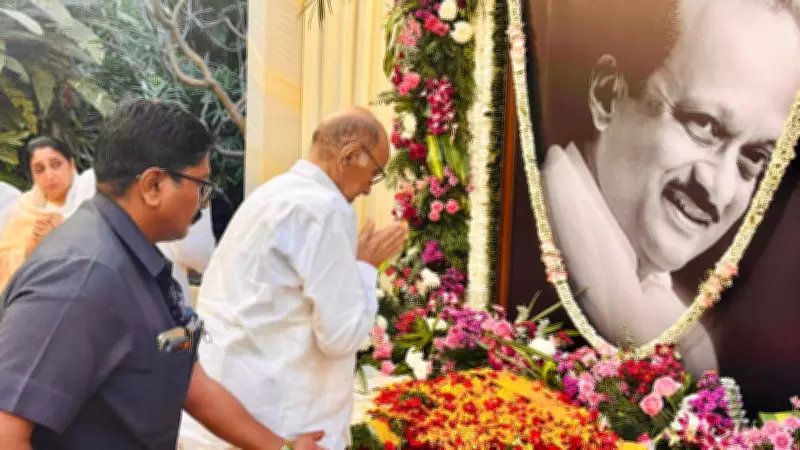 Parth and Jay Pawar Meet Sharad Pawar to Discuss Ajit Pawar Memorial Plans in Baramati