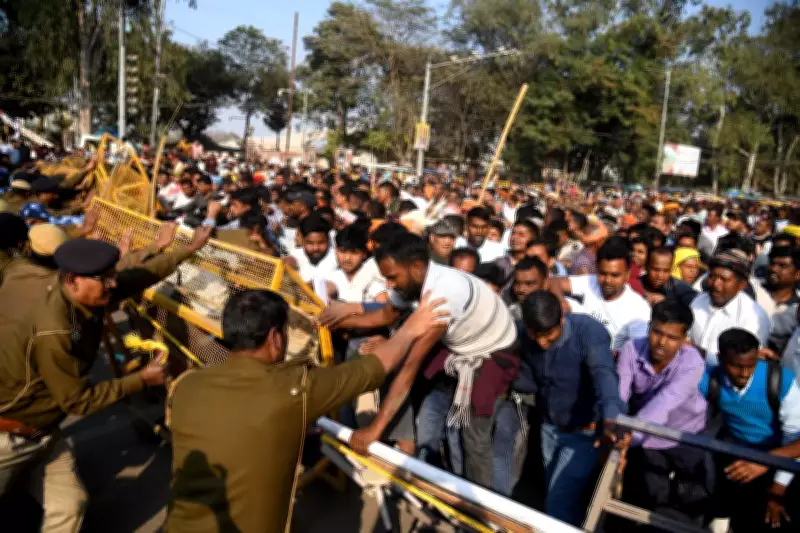 Patna Watchmen's Protest Turns Violent, Police Lathicharge Injures Several