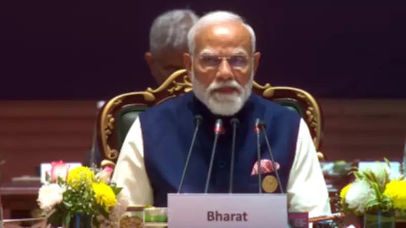 PM Modi at AI Summit: Calls for Ethical AI, 'Bharat' Placard Sparks Attention