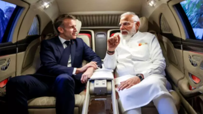 PM Modi's 'Car Diplomacy' Continues with French President Macron in Mumbai