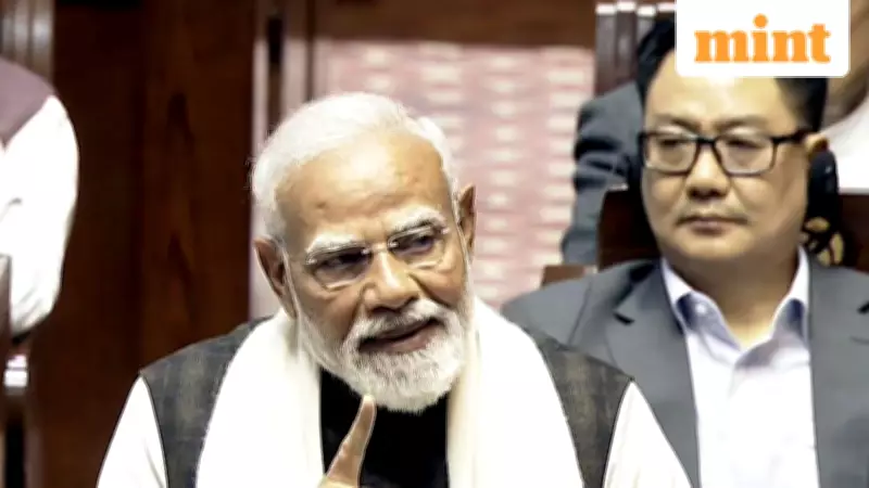 PM Modi's Poetic Attack on Opposition in Rajya Sabha Over President's Address