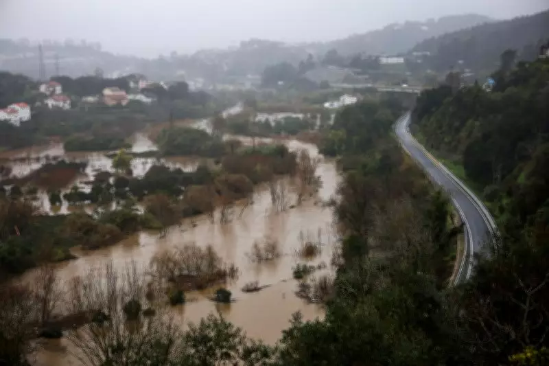 Portugal Floods Wash Away Key Highway, Force Evacuation of 3,000 Residents