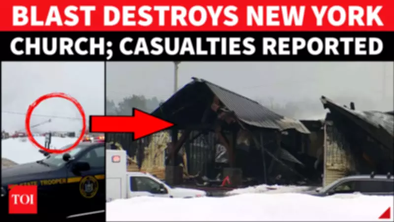 Powerful Explosion Devastates New York Church, Pastor and Firefighters Critically Injured