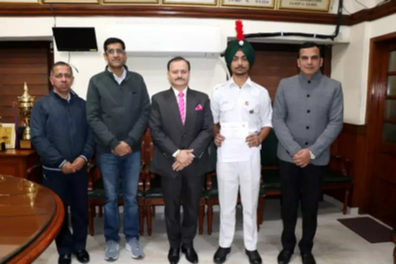 Prabhjot Singh Majithia Dons Naval Cap, Joins Indian Navy as Officer