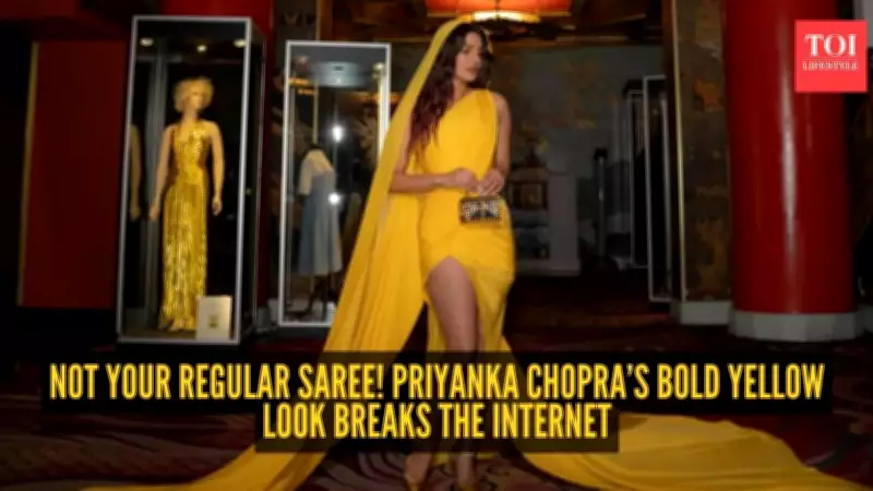 Priyanka Chopra's Saree Reimagined: A Bold Fashion Statement at 'The Bluff' Premiere