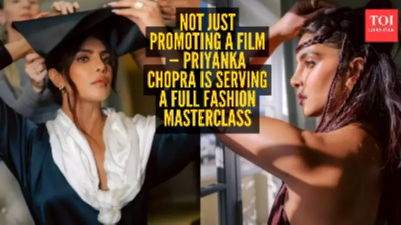 Priyanka Chopra's 'The Bluff' Press Tour Becomes a Fashion Playground