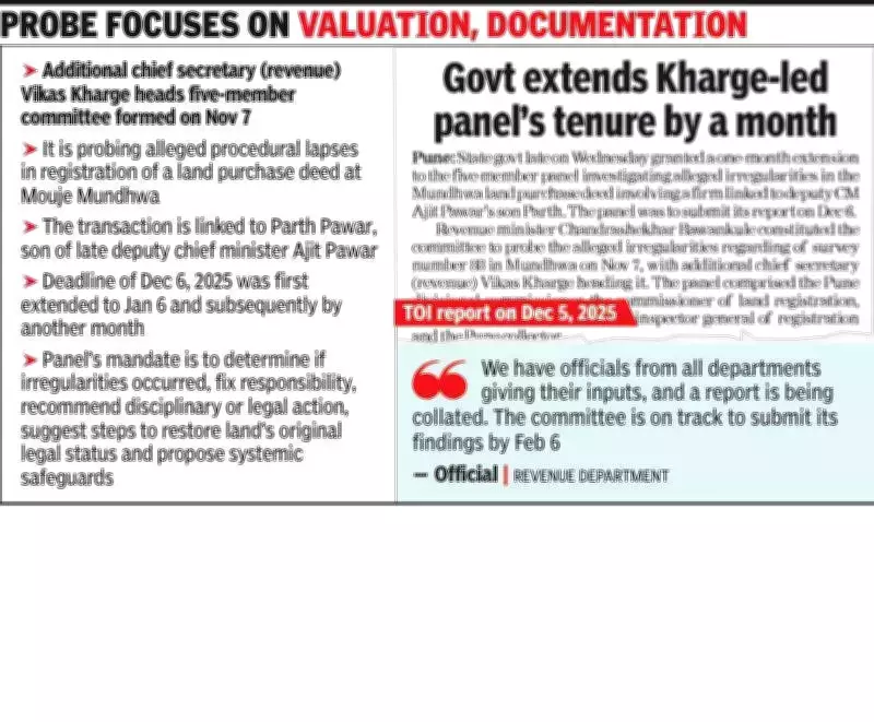 Pune Land Probe Report Expected by Feb 6, No Further Extension Likely