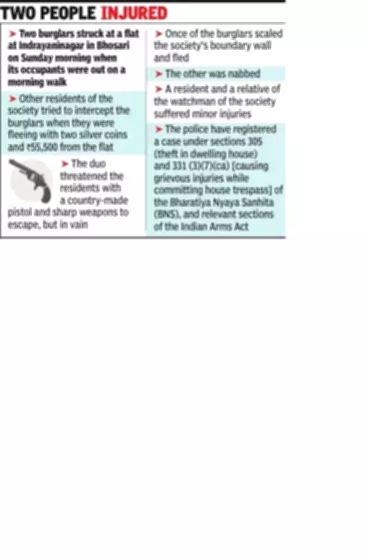 Pune Residents Nab Burglar After Dramatic Confrontation in Bhosari Society