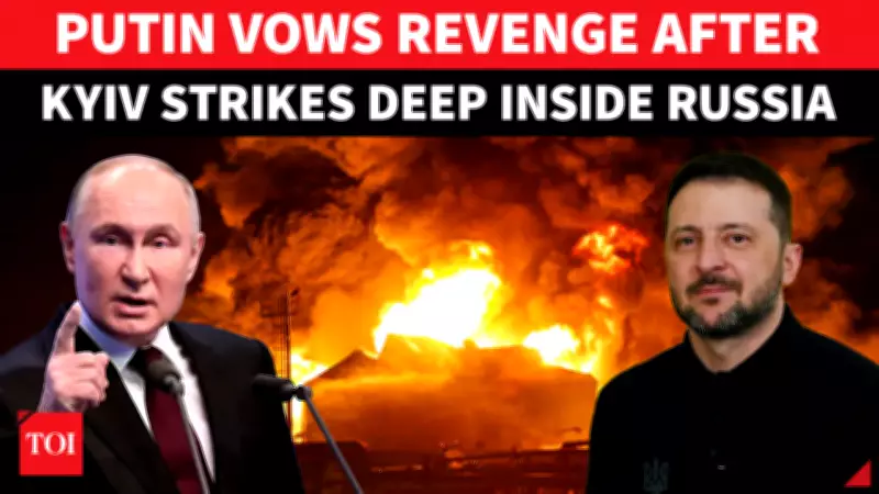 Putin Vows to 'Wipe Out' Ukraine After Zelensky's Drone Strike on Russian Missile Plant