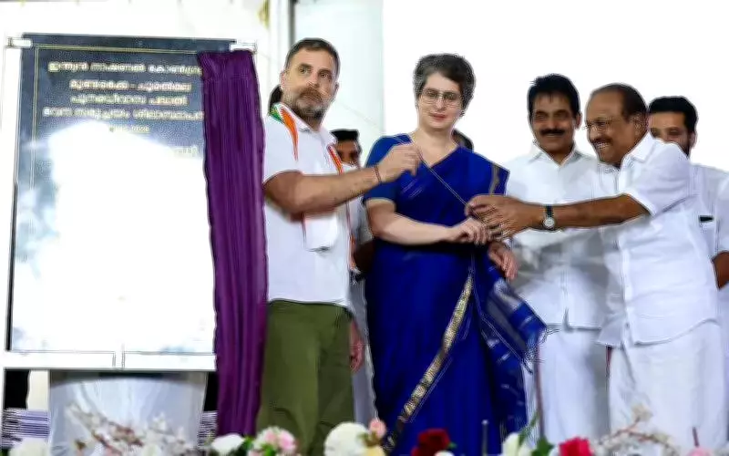Rahul and Priyanka Gandhi Launch Housing Project for Wayanad Landslide Survivors