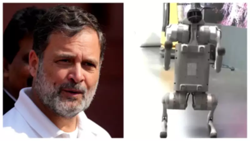 Rahul Gandhi Criticizes Government Over Chinese Robodog Incident at AI Summit