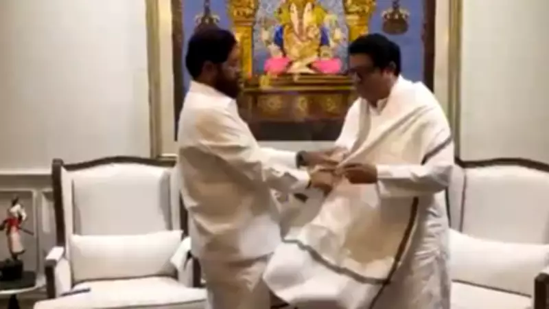 Raj Thackeray Meets Eknath Shinde in Mumbai, Discusses Political Issues