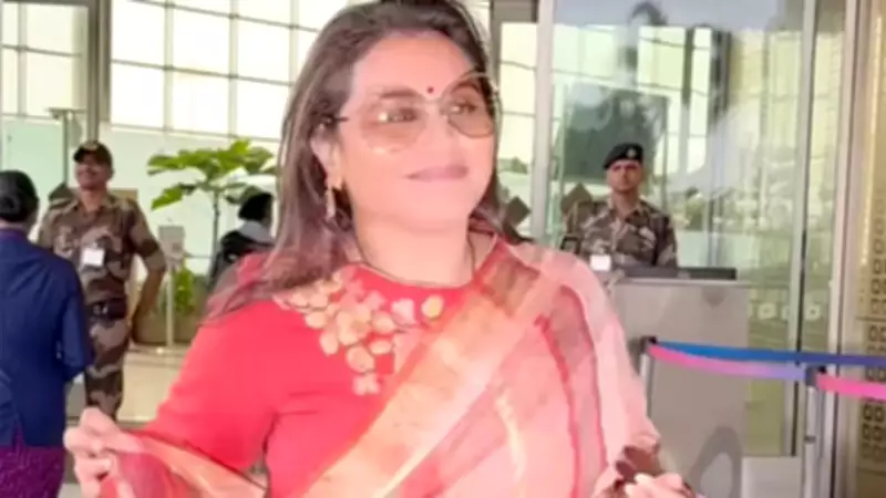 Rani Mukerji's Airport Saree Look Goes Viral Amid Mardaani 3 Success