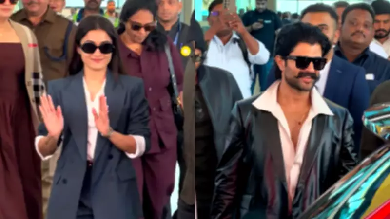 Rashmika Mandanna and Vijay Deverakonda Arrive in Udaipur for Grand Virosh Wedding