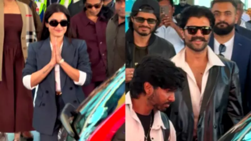 Rashmika Mandanna and Vijay Deverakonda Arrive in Udaipur for Wedding Festivities