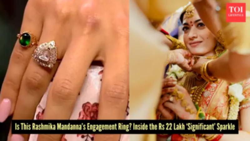 Rashmika Mandanna's Diamond Engagement Ring Revealed at Udaipur Wedding