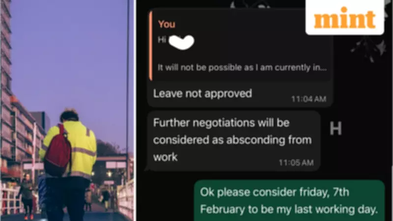 Reddit Post Shows WhatsApp Leave Request Sparks Unexpected Resignation
