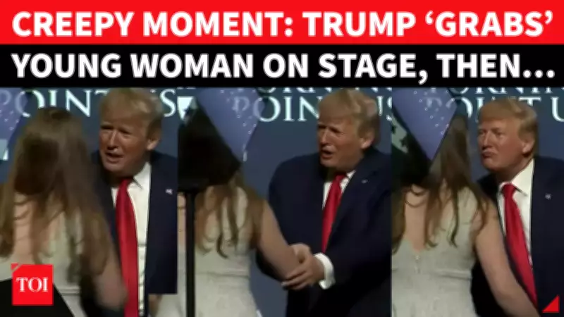 Resurfaced Video Shows Trump Grabbing Student, Pulling Her In For Kiss At Rally