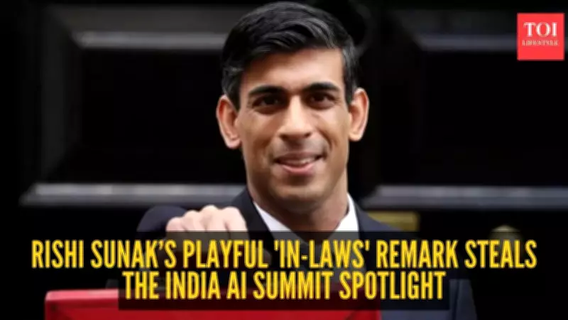 Rishi Sunak's Witty Family Dinner Quip Steals Spotlight at AI Summit in Delhi