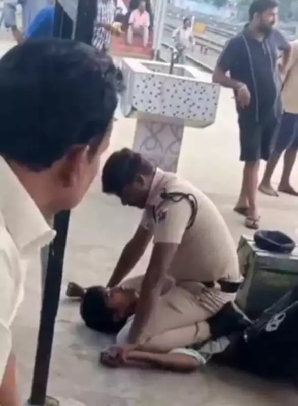 RPF Constable's Neck-Kneeling Incident at Chennai Station Sparks Outrage