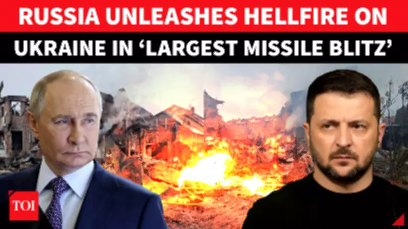 Russia Launches Deadliest Missile and Drone Barrage on Ukraine, Targeting Kyiv and Odesa