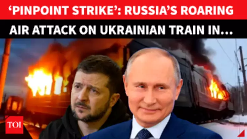 Russian Drone Attack on Ukrainian Train Kills Civilians in Kharkiv Region