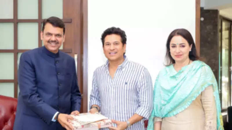 Sachin Tendulkar Meets Devendra Fadnavis, Extends Wedding Invite for Son Arjun