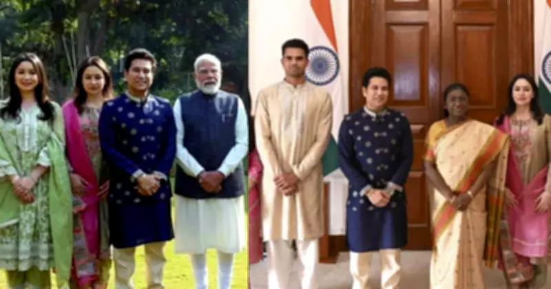 Sachin Tendulkar Meets PM Modi, President Murmu in Delhi for Son Arjun's Wedding Invites