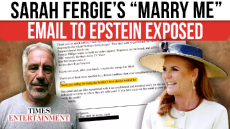 Sarah Ferguson's 'Just Marry Me' Email to Epstein Revealed in DOJ Document Release