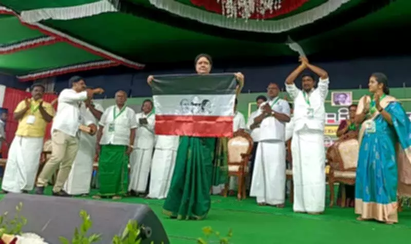 Sasikala Launches New Party, Accuses EPS of Betrayal in Scathing Attack