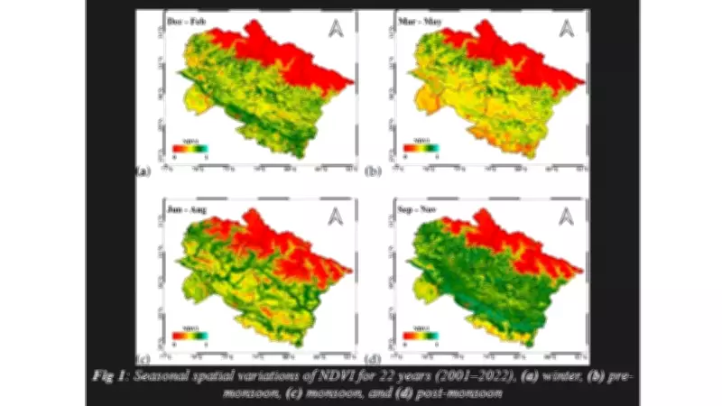 Satellite Data Reveals Himalayan Vegetation Decline Due to Climate Stress