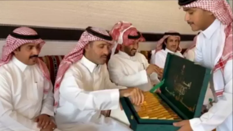 Saudi Wedding's 'Gold Bar' Gifts Revealed as Luxury Chocolates in Viral Clip
