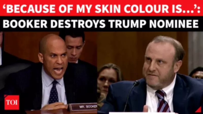 Senator Cory Booker Confronts Trump Nominee Over Racist Remarks in Senate Hearing