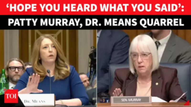 Senator Murray's Fiery Confrontation With Dr. Means Over Healthcare Divides