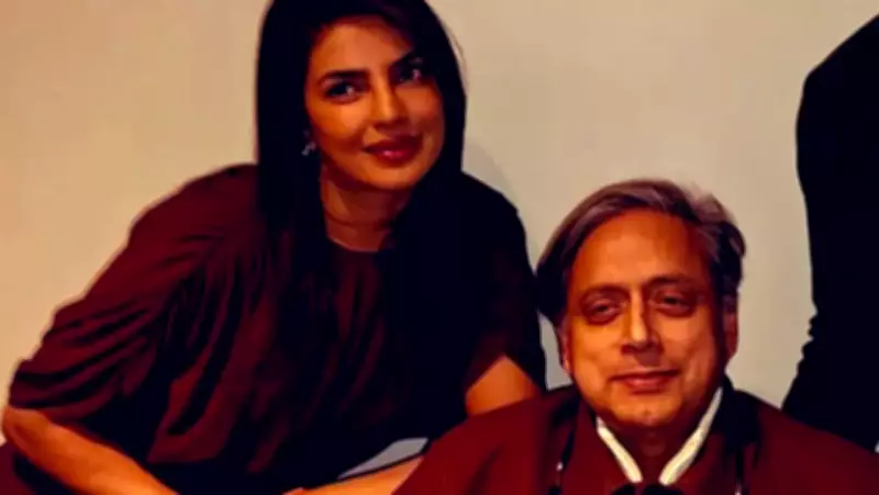 Shashi Tharoor Reunites with Priyanka Chopra at Harvard India Conference