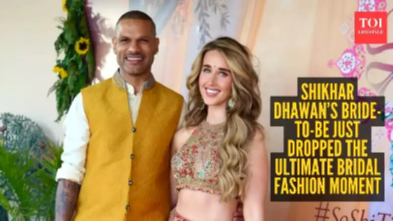 Shikhar Dhawan's Fiancée Sophie Shine Sets Bridal Fashion Trends for Wedding Season