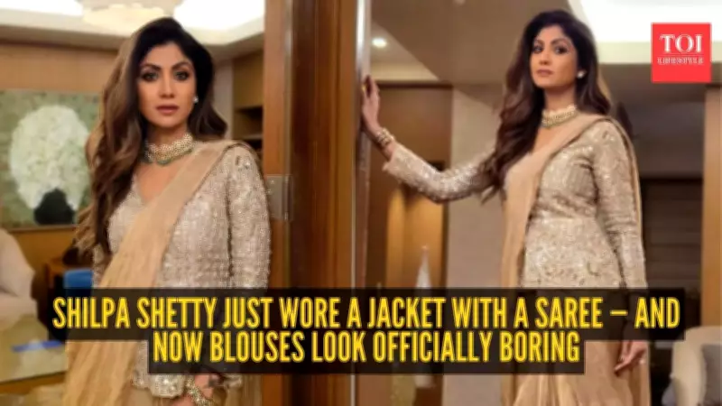 Shilpa Shetty Redefines Saree Styling with Bold, Global Flair in Indore