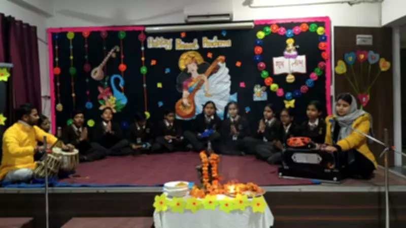 Shishu Niketan School Behlolpur Celebrates Basant Panchami with Cultural Fervor
