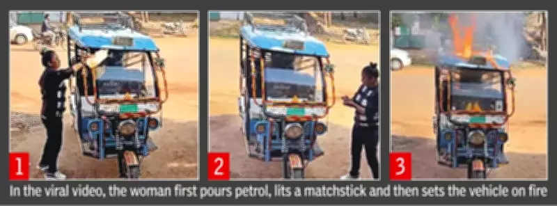 Shivpuri Woman Sets E-Rickshaw Ablaze Over Alleged Faulty Sale, No Support
