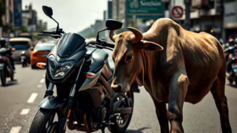 Software Engineer Critically Injured After Bike Collides with Stray Bull in Noida