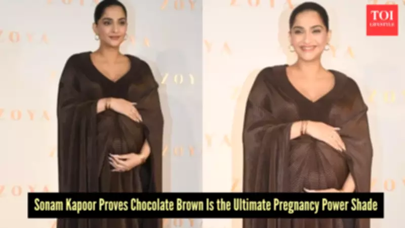 Sonam Kapoor's Chocolate Brown Maternity Gown: A Masterclass in Intentional Fashion