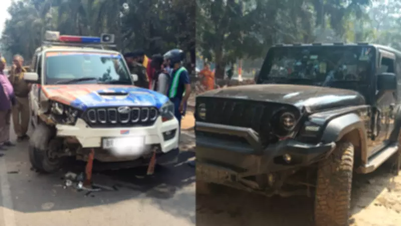 Speeding SUV Collides with Police Patrol Vehicle Near Patna's High-Security Zone
