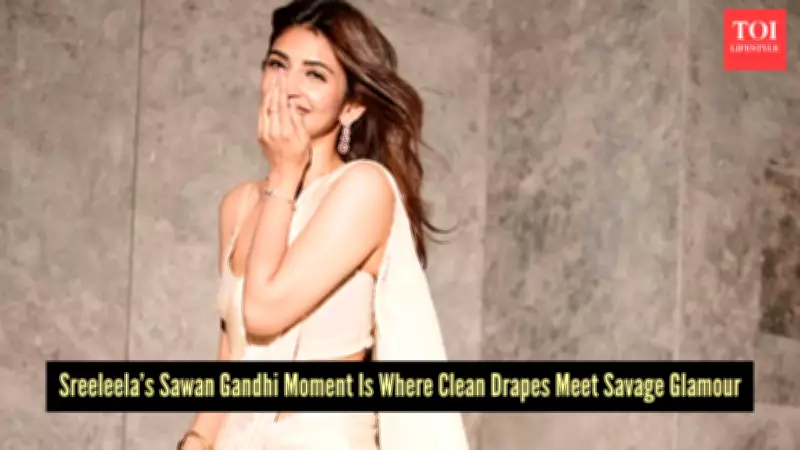 Sreeleela's Sawan Gandhi Saree: A Masterclass in Modern Indian Couture