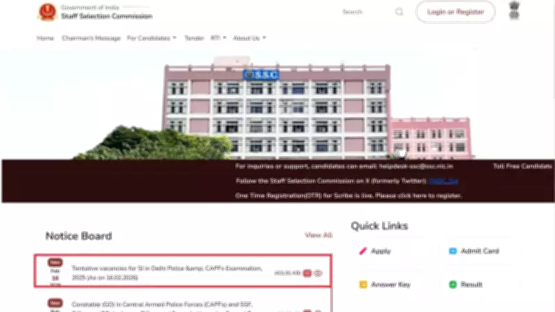 SSC CPO 2025 Notification Released: Over 3000 Sub-Inspector Posts in Delhi Police & CAPFs