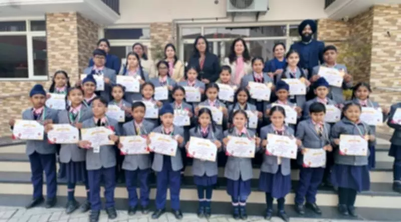 Students Shine in National Hindi Olympiad, Showcasing Linguistic Excellence