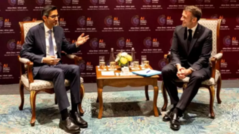 Sundar Pichai Meets Macron at India AI Summit, Discusses France's G7 Role