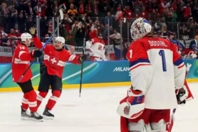 Switzerland Edges Czechia 4-3 in Overtime Thriller at Winter Olympics Hockey